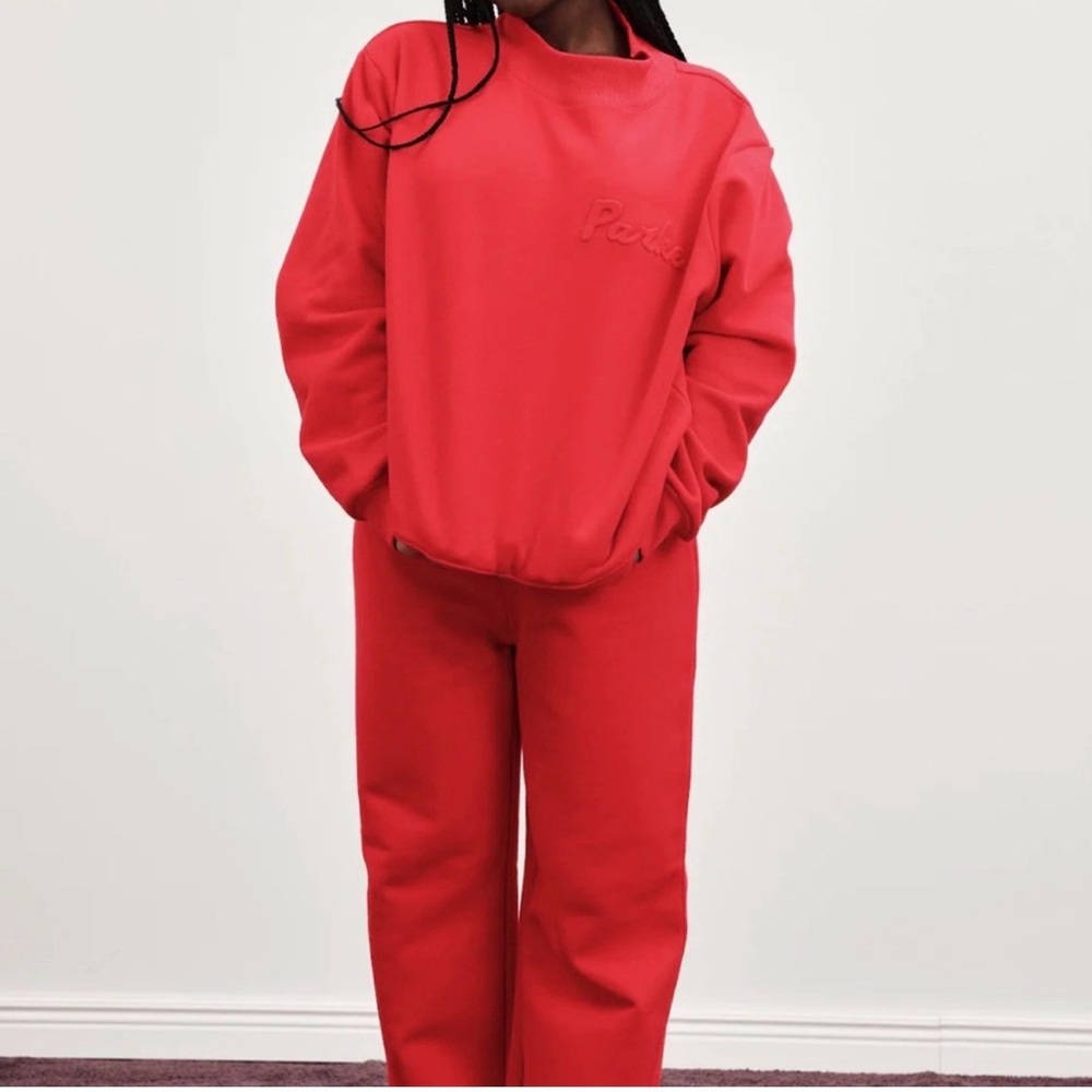 Parke Valentines Collection embossed mockneck